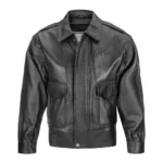 Leather Bomber Jacket