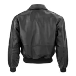 Leather Bomber Jacket - Image 2
