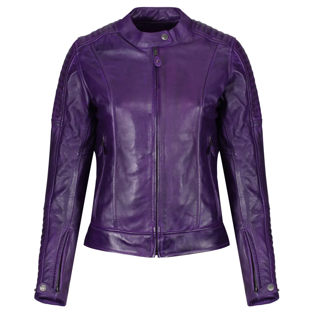 2_32 Motorbike Leather Jacket Women - Image 1