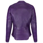 Motorbike Leather Jacket Women - Image 2