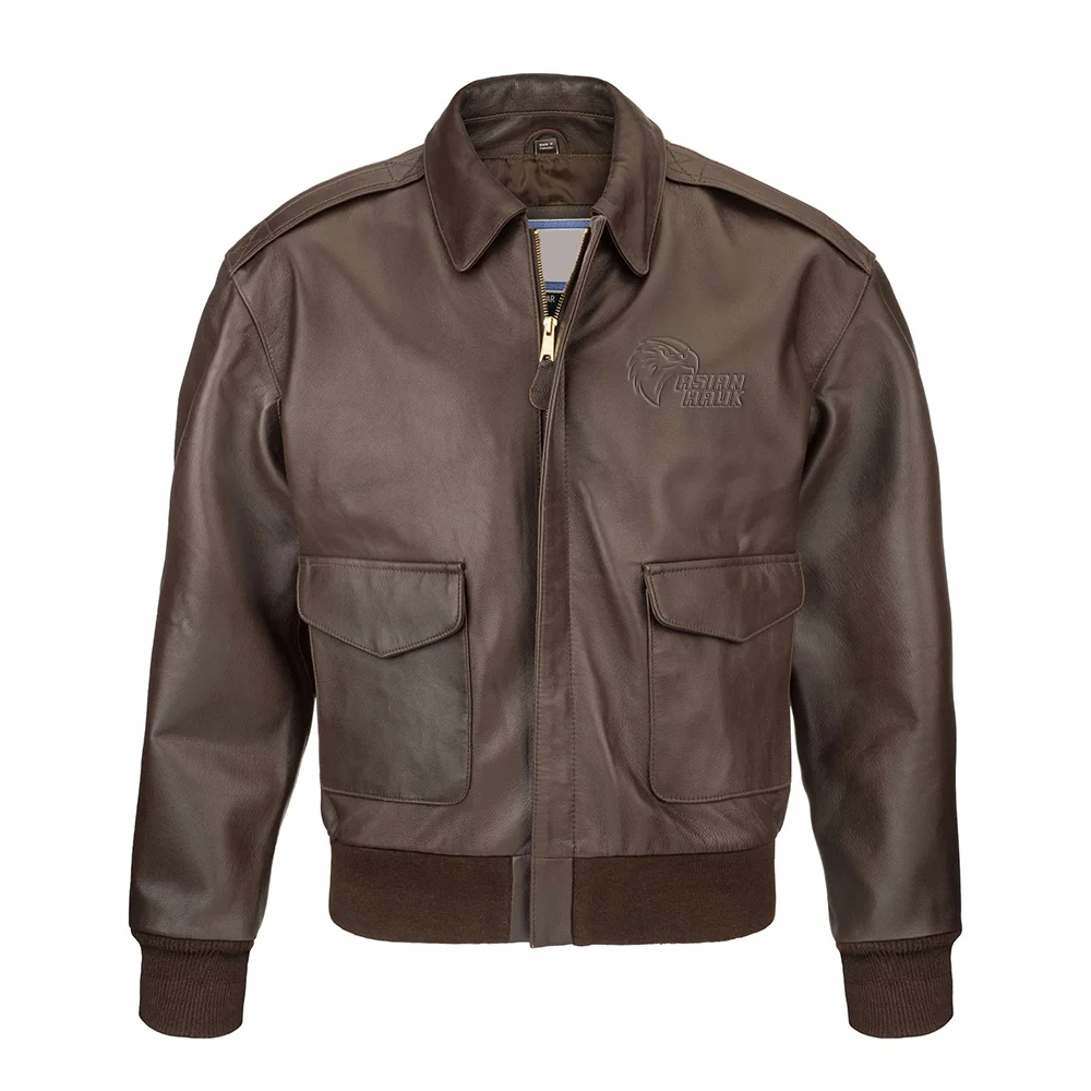 3 Leather Bomber Jacket - Image 1