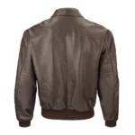 Leather Bomber Jacket - Image 2