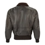 Leather Bomber Jacket - Image 2