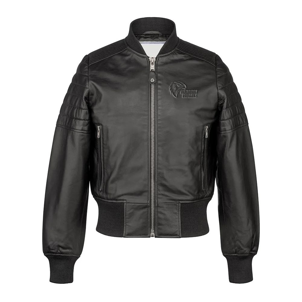 9 Leather Bomber Jacket - Image 1